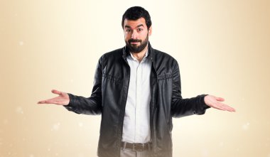 Adam izole arka plan