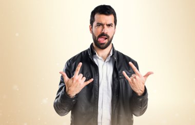 Adam izole arka plan