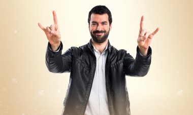 Adam izole arka plan