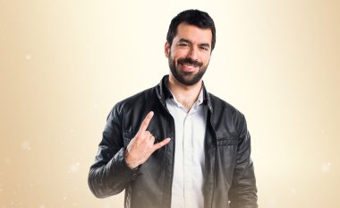 Adam izole arka plan