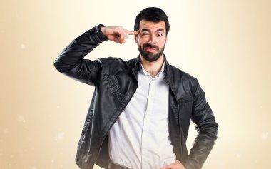 Adam izole arka plan