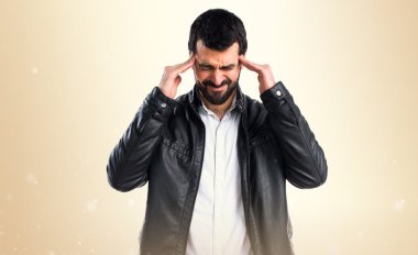 Adam izole arka plan