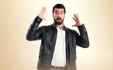 Adam izole arka plan