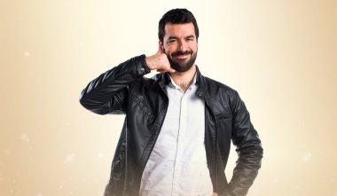 Adam izole arka plan