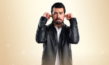 Adam izole arka plan