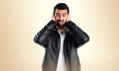 Adam izole arka plan