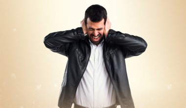 Adam izole arka plan