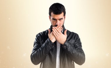 Adam izole arka plan