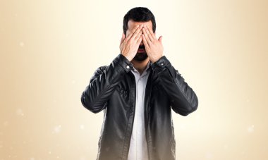 Adam izole arka plan