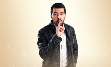 Adam izole arka plan