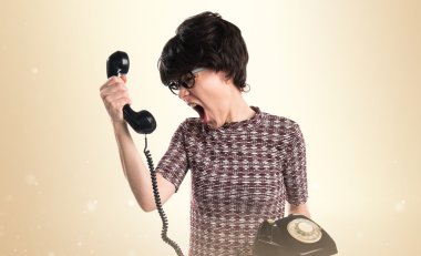 Kadın yüzünden izole arka plan