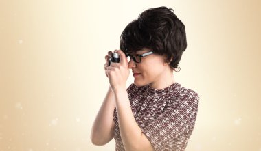 Kadın yüzünden izole arka plan