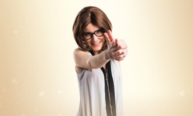 Kadın yüzünden izole arka plan