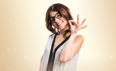 Kadın yüzünden izole arka plan