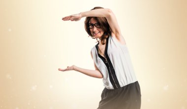 Kadın yüzünden izole arka plan