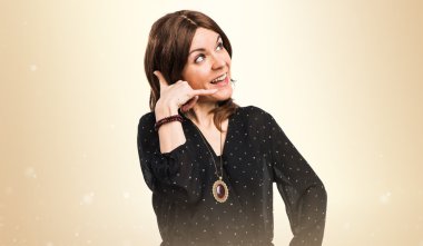 Kadın telefonu jest yapma