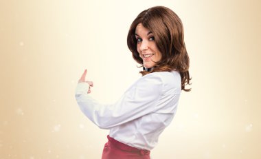 Kadın yüzünden izole arka plan