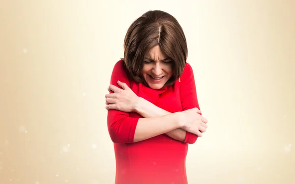 Mujer sobre fondo aislado —  Fotos de Stock