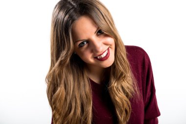 Mutlu genç ve güzel kız