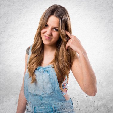 Kadın yüzünden izole arka plan