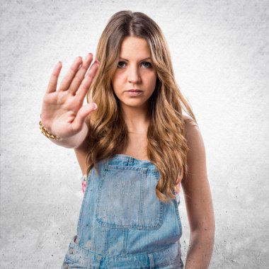 Kadın yüzünden izole arka plan