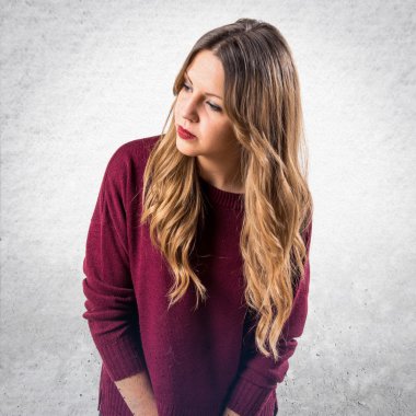 Kadın yüzünden izole arka plan