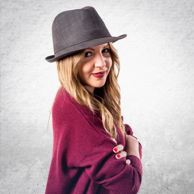 Kadın yüzünden izole arka plan