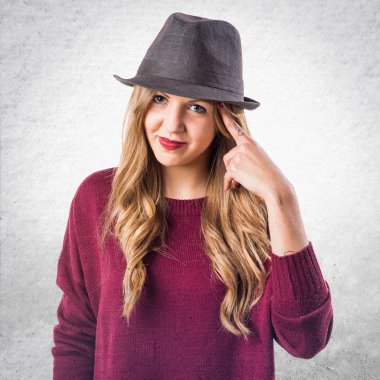 Kadın yüzünden izole arka plan