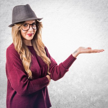 Kadın yüzünden izole arka plan