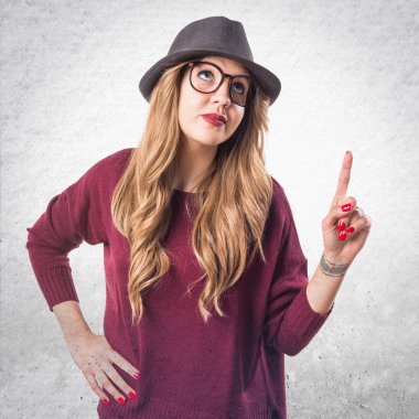 Kadın yüzünden izole arka plan