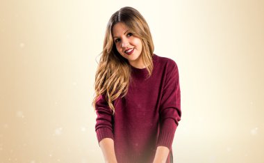 Mutlu genç ve güzel kız