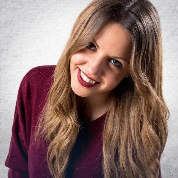 Mujer sobre fondo aislado — Foto de Stock