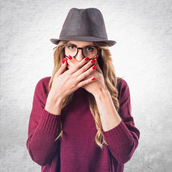 Mujer sobre fondo aislado —  Fotos de Stock