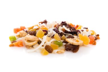 Kuruyemiş isoalted arka plan üzerinde