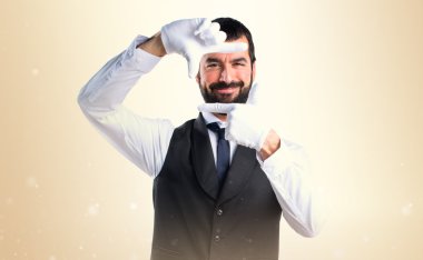 Adam izole arka plan