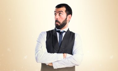 Adam izole arka plan