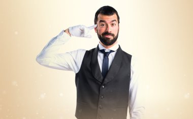 Adam izole arka plan