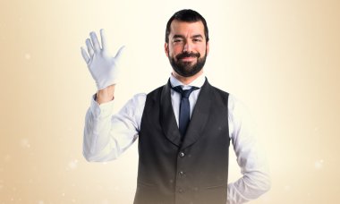 Adam izole arka plan