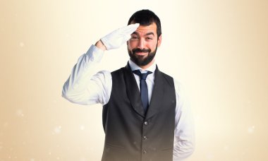 Adam izole arka plan