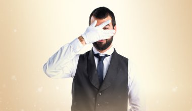 Adam izole arka plan