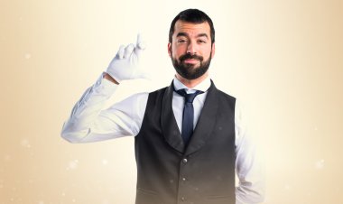 Adam izole arka plan