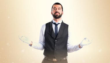 Adam izole arka plan