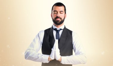 Adam izole arka plan