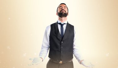 Adam izole arka plan