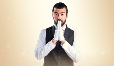 Adam izole arka plan