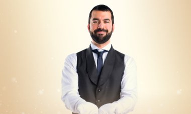 Adam izole arka plan