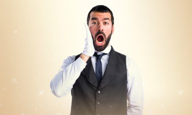 Adam izole arka plan