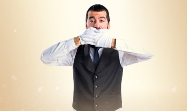 Adam izole arka plan