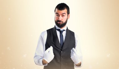 Adam izole arka plan