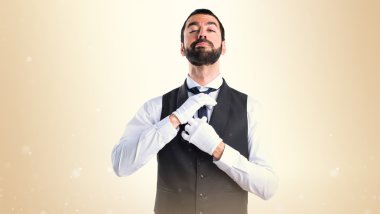 Adam izole arka plan